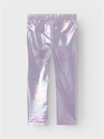 NAME IT Shiny Leggings Rebekka Silver